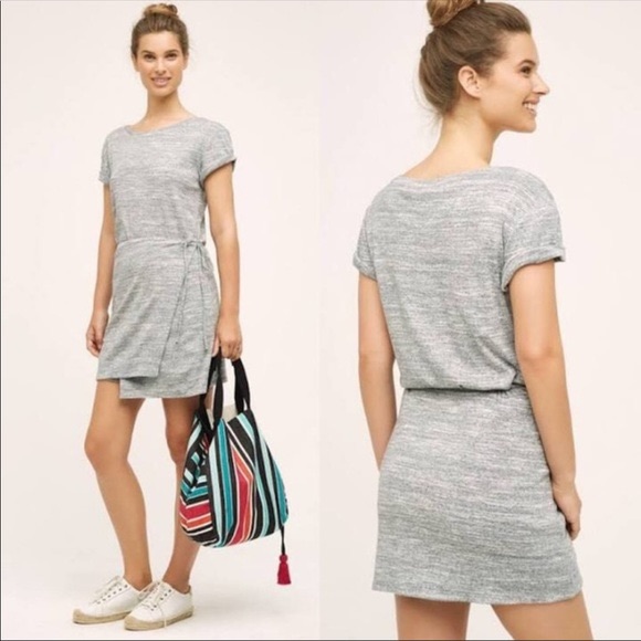 Anthropologie Maeve Jersey Wrap Dress